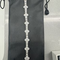 Brand New GRA Certified Moissanite Cross Bracelet