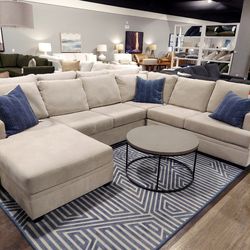 Family Size 2 Piece Bonaterra Sand Sectional