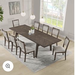 9 pieces dining table