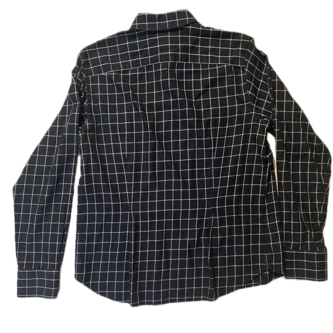 Lauren Ralph Lauren Medium Woman’s Button Up Black With White Plaid Pattern