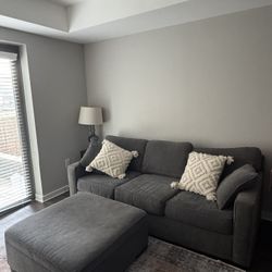 Sofa and Storage Ottoman