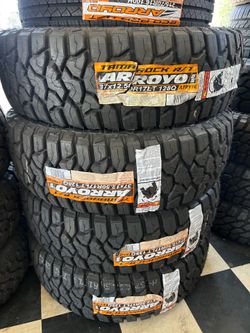 📲✔️37x12.50R17 vendo set de llantas nuevas arroyo rt