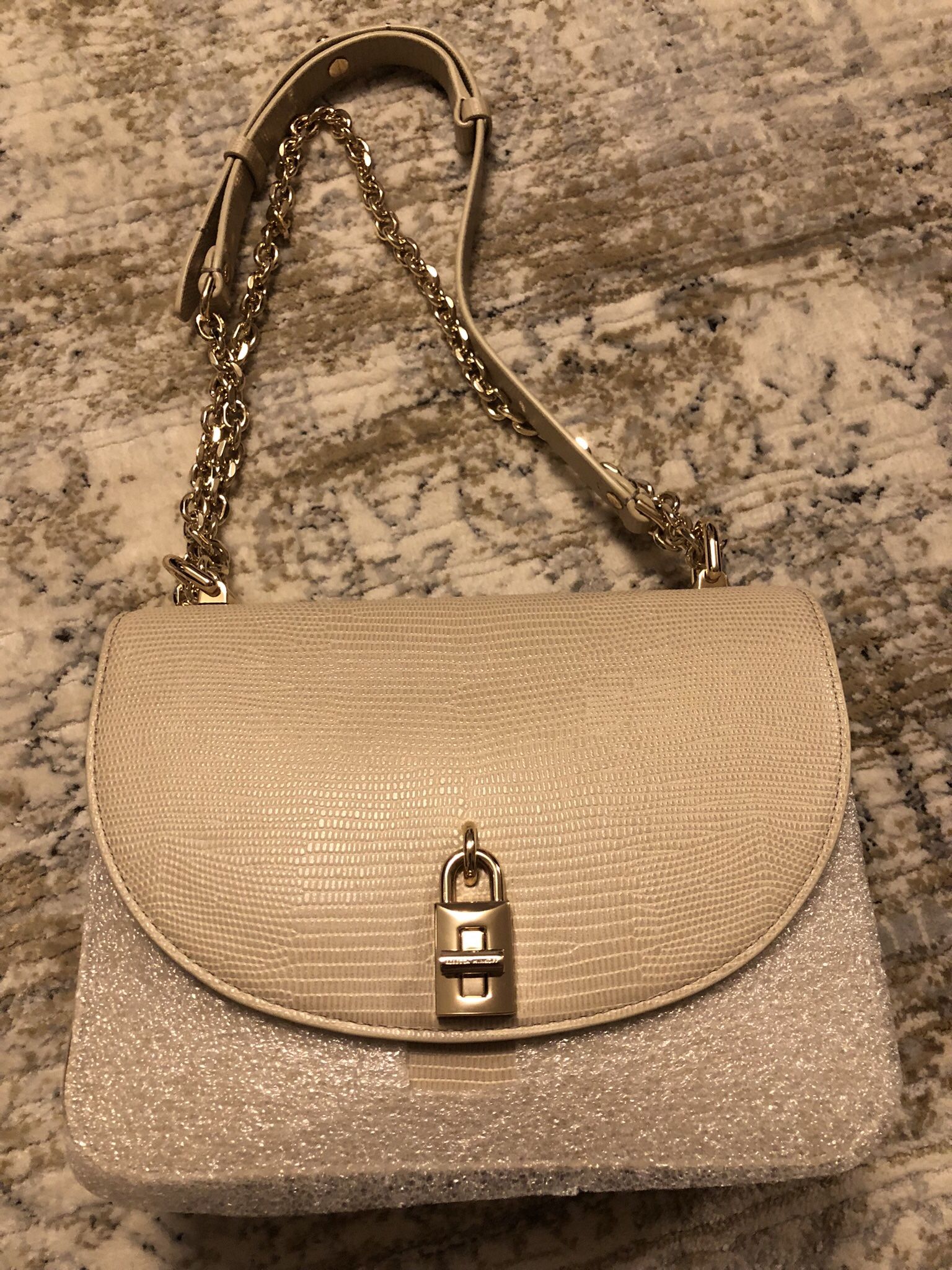 Rebecca Minkoff Love Too Crossbody Bag in Tahini