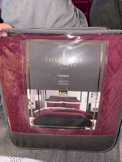 Fieldcrest heritage coverlet size full/queen