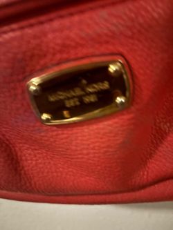 Michael Kors Red Leather Handbag