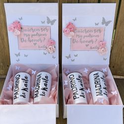 Proposal Boxes Padrinos Godparents Nino Nina