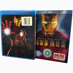 Marvel: Iron Man (2008) Ultimate 2-Disc Edition Blu-ray set.  BD-live Features