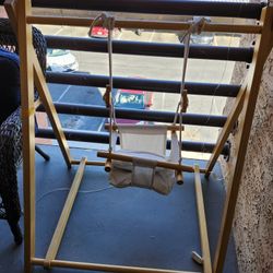 Wooden Baby Swing