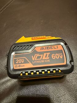 12Ah 20/60V Dual Volt Li-Ion for DeWalt Tool Battery DCB612