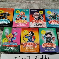 HORRORIBLE KIDS Trading Cards Garbage Pail Kids Made By Mark P. 