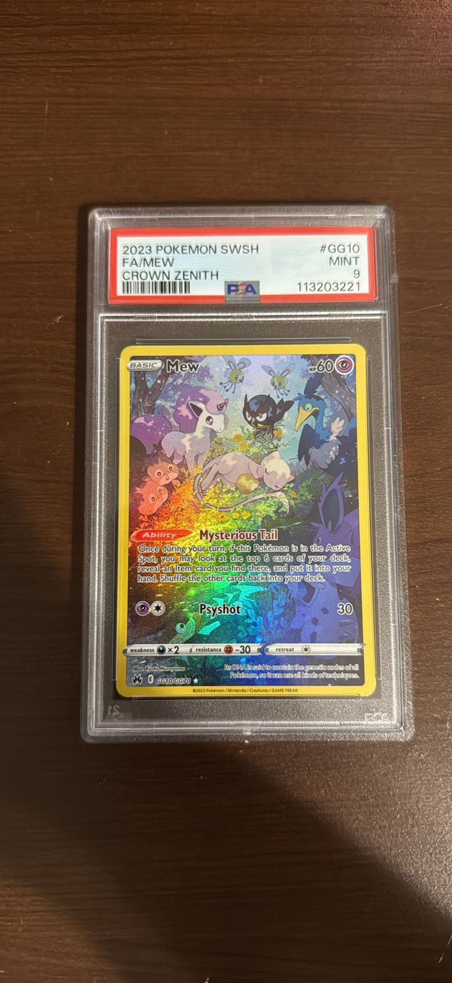 Pokémon Card Psa 9 Mew 2023