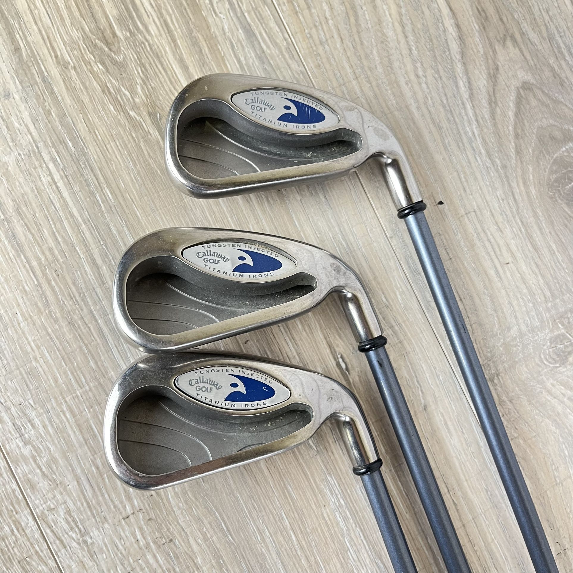 Callaway Golf Titanium Irons 3pc 3, 5, 7 (3pc) Hawk Eye