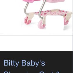 American Girl Bitty Baby Shopping Cart