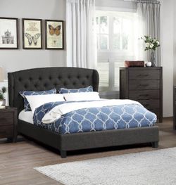 Queen size bed frame and mattress orthopedic