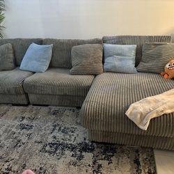 Grey couch for sell need gone ASAP