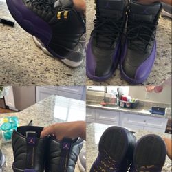 purple jordan 12’s 