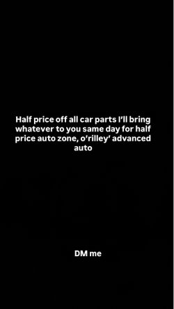 ANY AUTO PARTS AND MODEL CAR HALF OFF