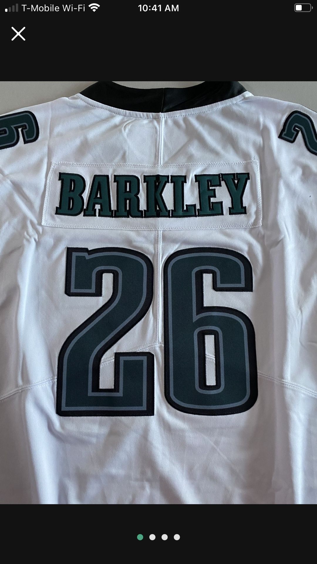 White Philadelphia Eagles Saquan Barkley