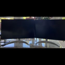 TWO 27” 4K Monitors