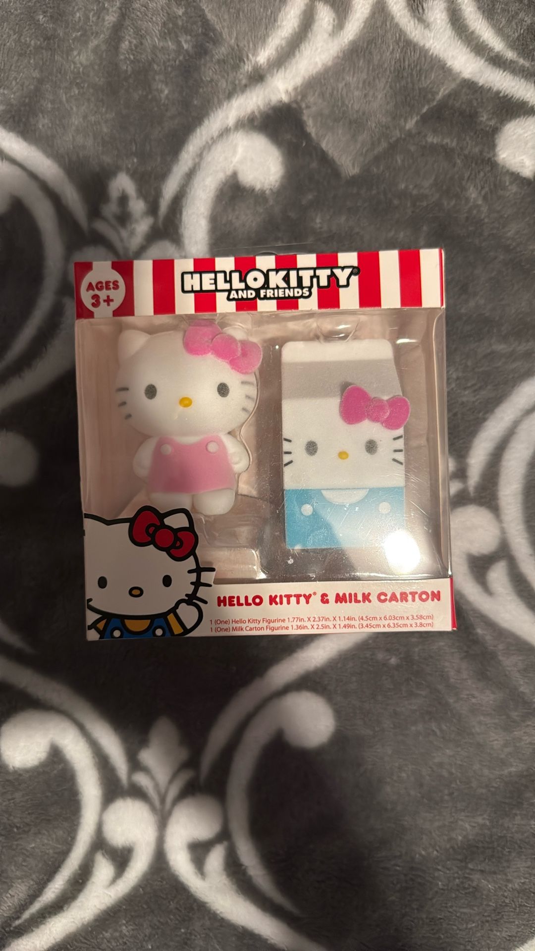 Hello Kitty & Milk Carton Figurines