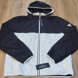 GUESS Windbreaker Hoodie Jacket Size M For Men 