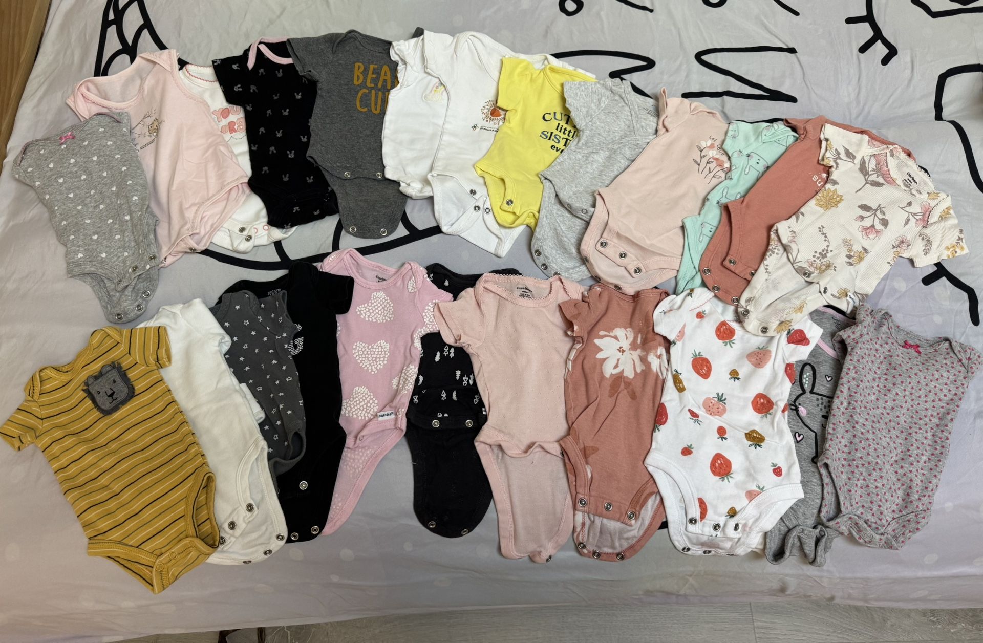 Newborn Short Sleeve Onesies Bodysuits