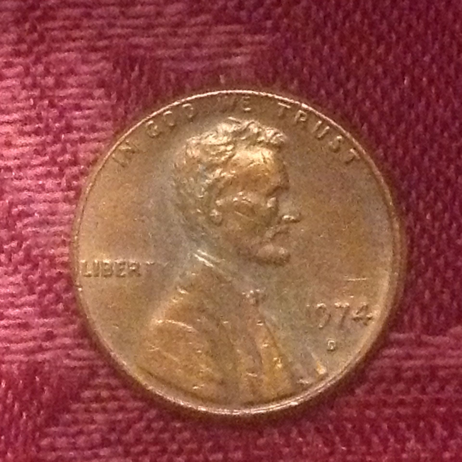 1974 D error very collectible penny