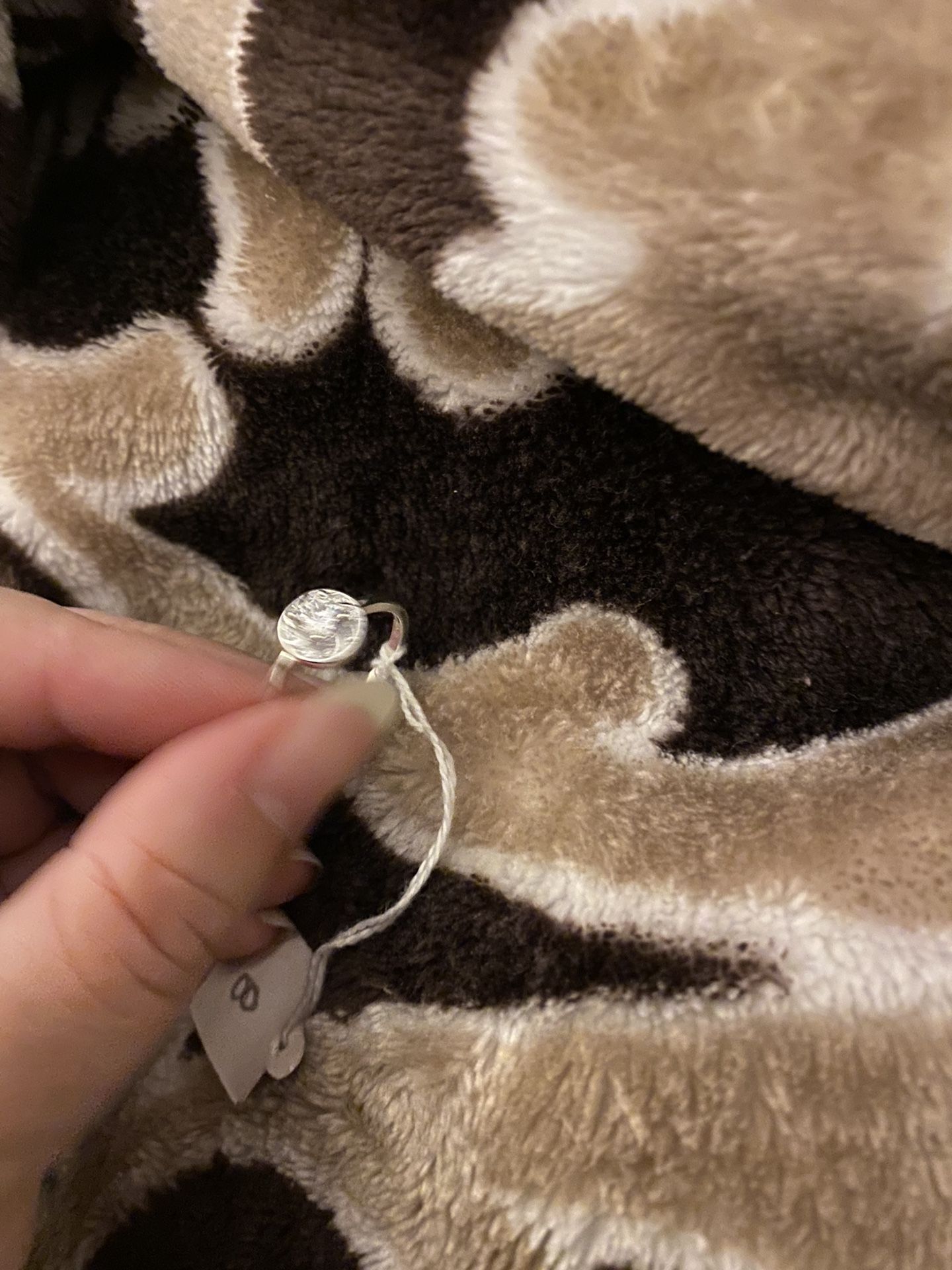 Real 925 Sterling Silver Wedding Ring Size 7