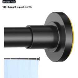 Black Shower Curtain Rod 