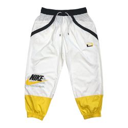 NIKE WINDBREAKER PANTS XL MENS WHITE JOGGERS SWEATS SWEATPANTS TRACK BAGGY Y2K