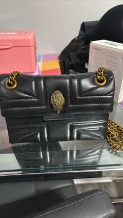 Kurt geiger black n silver medium crossbody