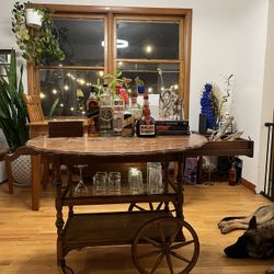 Antique Bar Cart