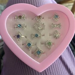 Girls Adjustable Rings