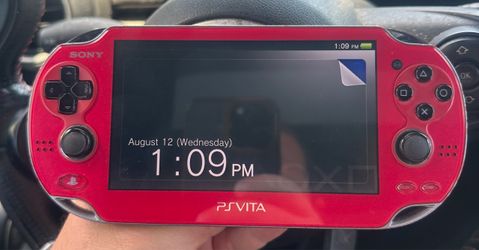 VERY CLEAN! Ps Vita 1000 RARE *Cosmic Red* Japanese exclusive