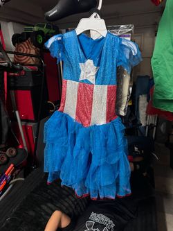 Captain America Girls Costume Dress