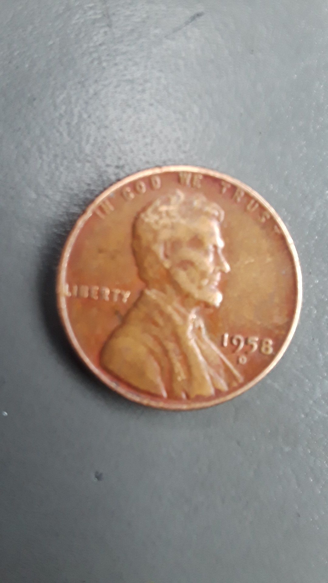 1958D wheat penny
