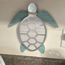 Sea Turtle Wood Wall Decor
