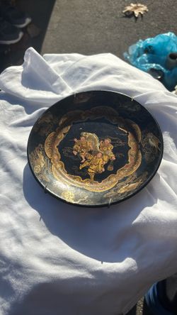 Japanese Mache-papier dish