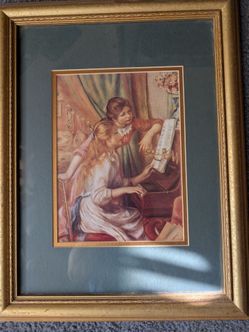 Two Young Girls at Piano by Pierre-Auguste Renoir