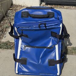 Hideo Wakamatsu Luggage Blue Tarpaulin CARRY-ON Roller Travel  Design