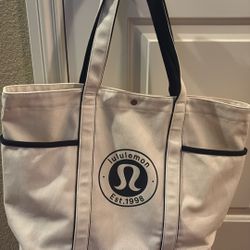 Lululemon Canvas Tote Bag