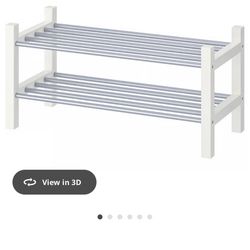 IKEA Tjusig Shoe Rack - White (4 Available)
