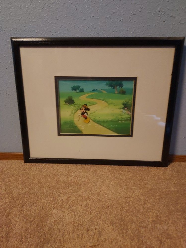 Mickey Mouse Cartoon Animation Cel