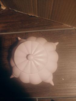 Pink shaped pumpkin container