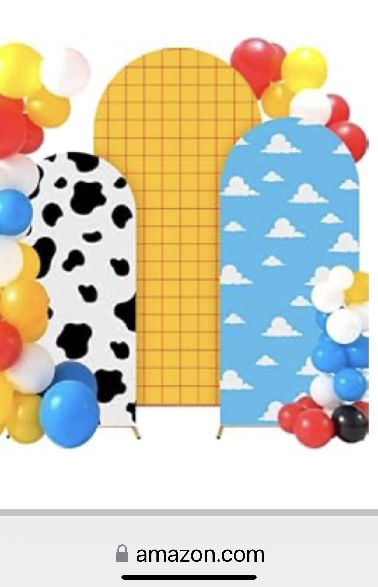 Toy story backdrop set