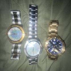 Invicta & Fossil watches – great condition – bundle deal – barely worn
