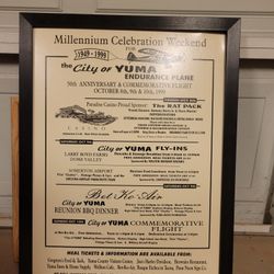 99 Yuma Commemorative Flight Poster