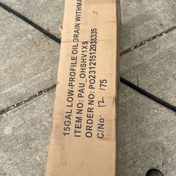 15 Gallon Low profile oil drain with manual pump