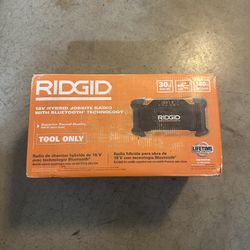 RIDGID 18V Hybrid Jobsite Radio with Bluetooth Technology (Tool Only)