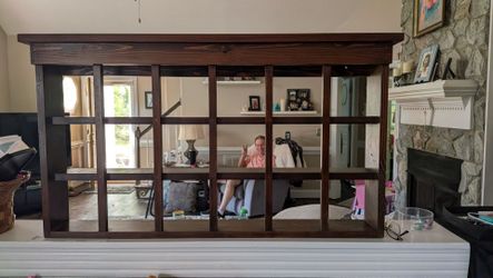 Vintage knick knack wood shelf
